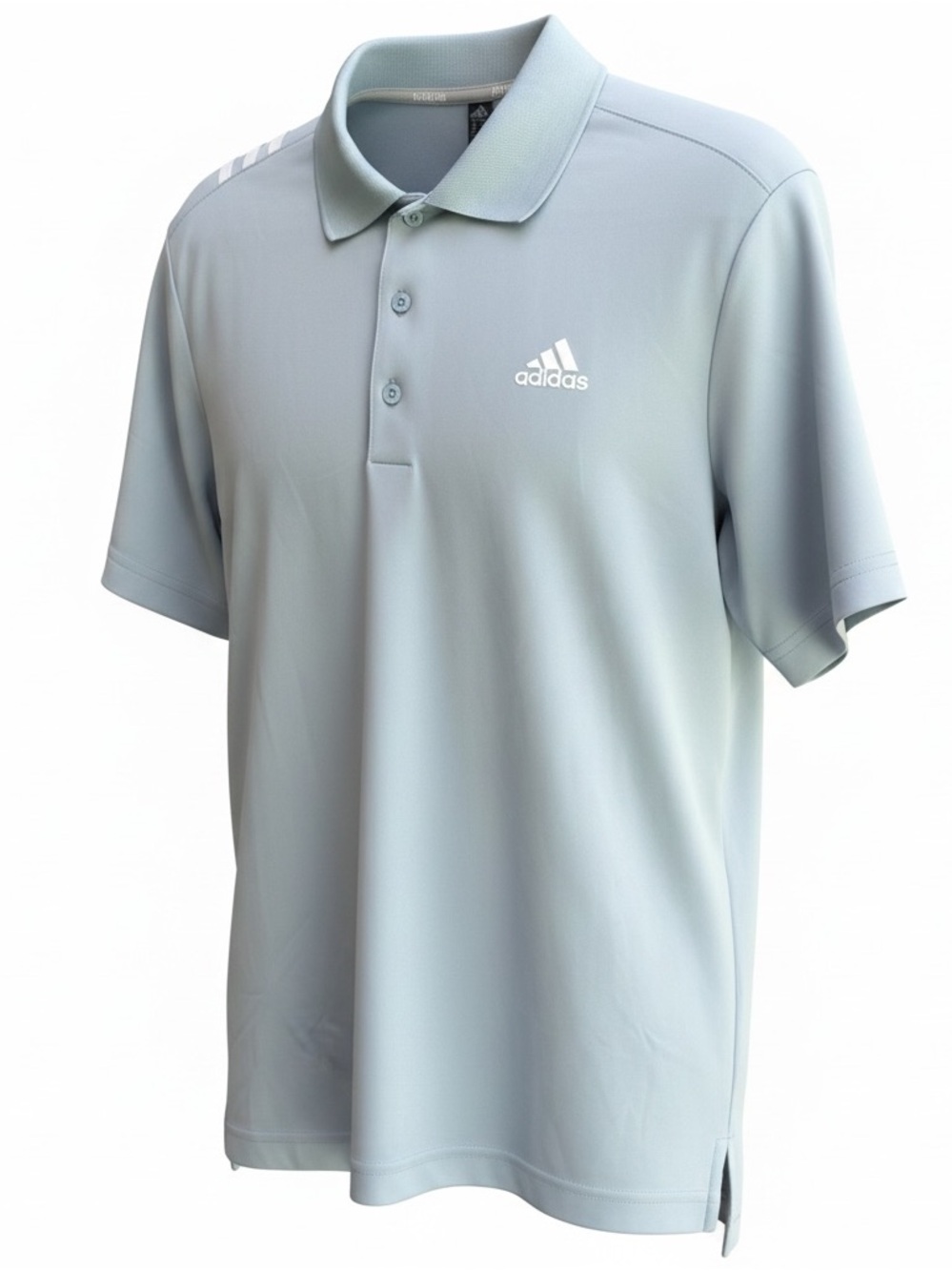 Adidas Men’s Light Blue/Grey Performance Polo Golf Shirt
